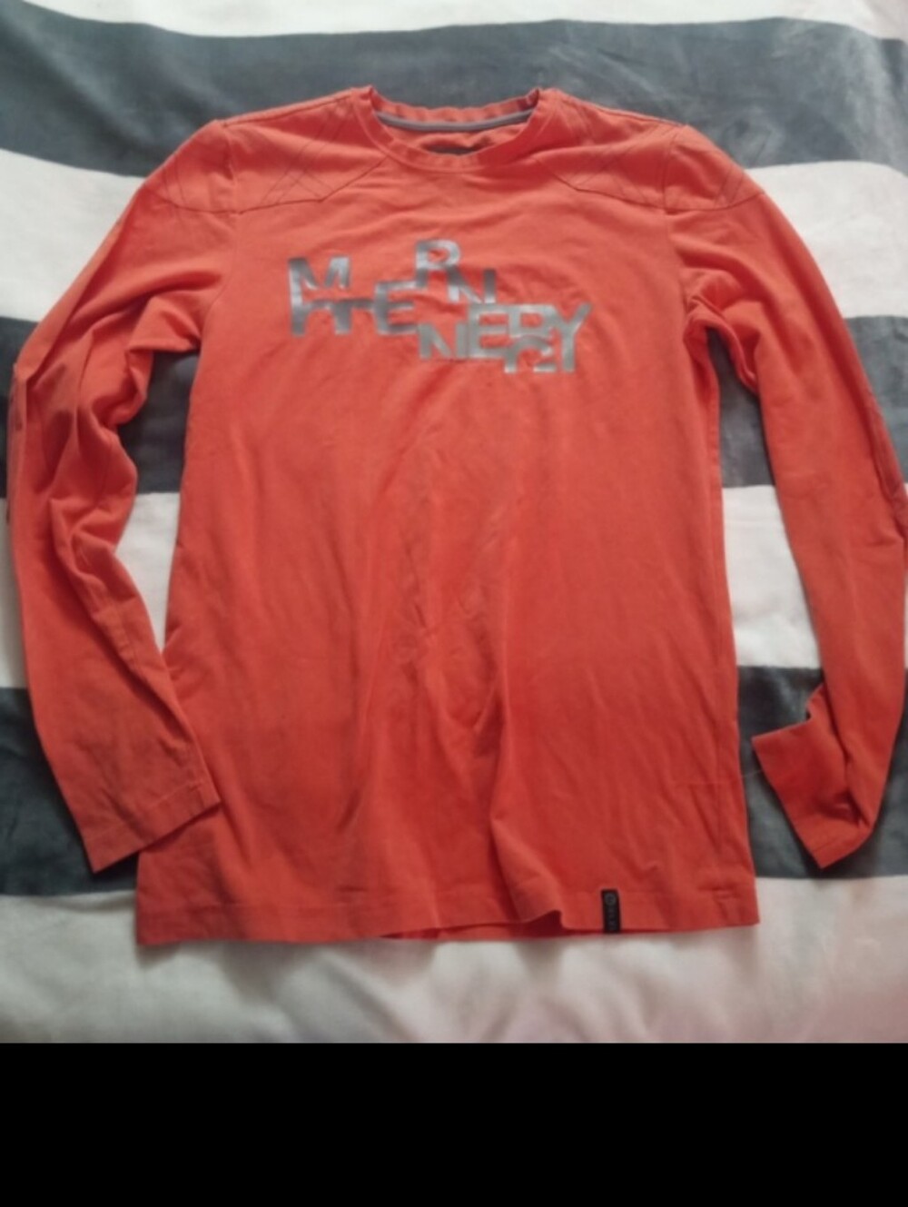 Modern Energy Orange Long Sleeve with Black Square Logo Patch